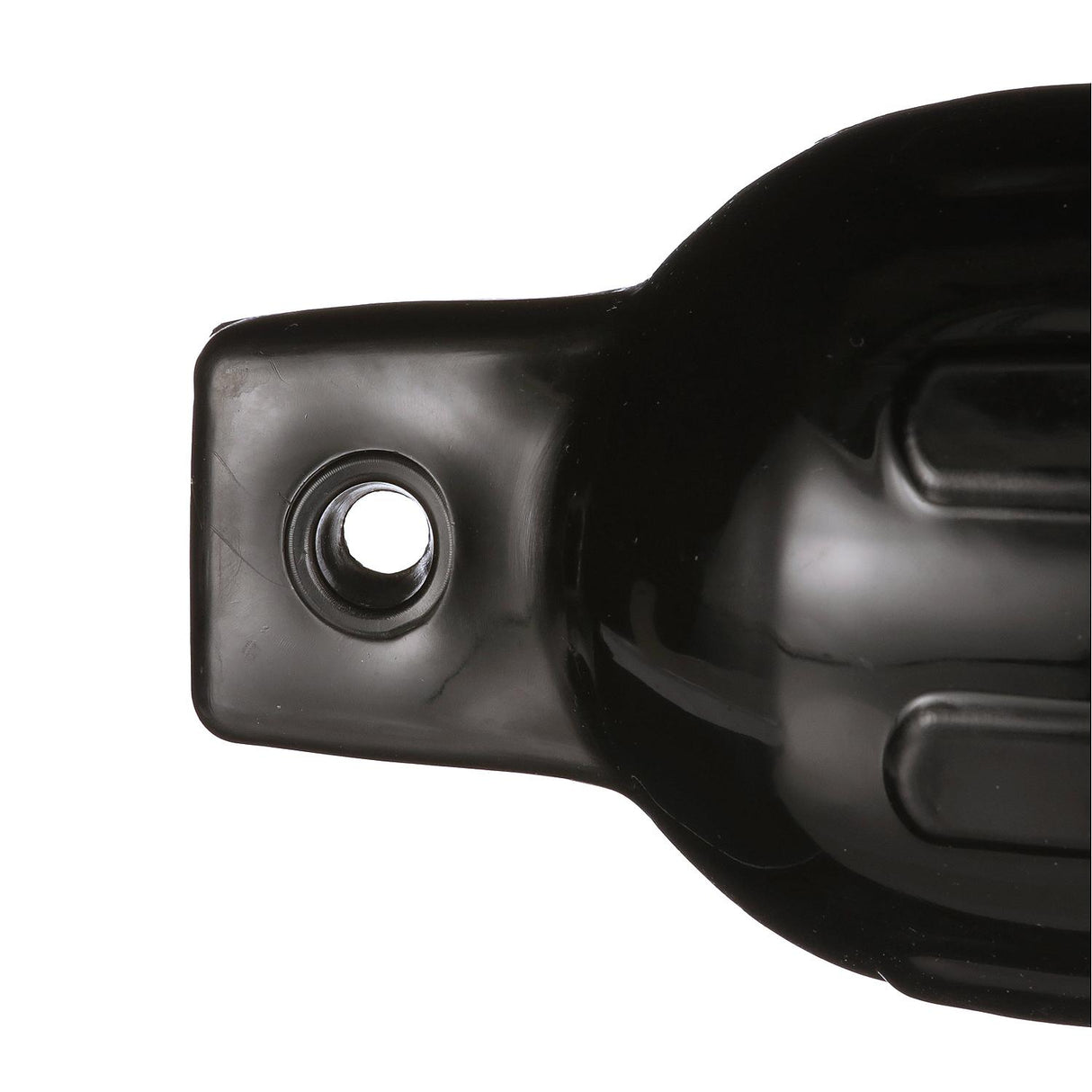 Seachoice Twin Eye Ribbed Boat Fender, Black, 1/2 in. Eye, Ideal for 10-20 Ft. Boats