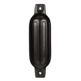 Seachoice Twin Eye Ribbed Boat Fender, Black, 1/2 in. Eye, Ideal for 10-20 Ft. Boats