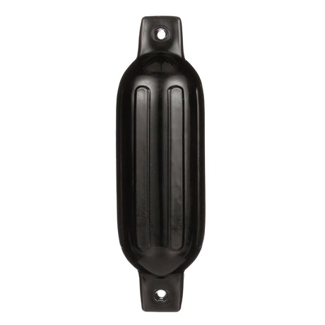 Seachoice Twin Eye Ribbed Boat Fender, Black, 1/2 in. Eye, Ideal for 10-20 Ft. Boats