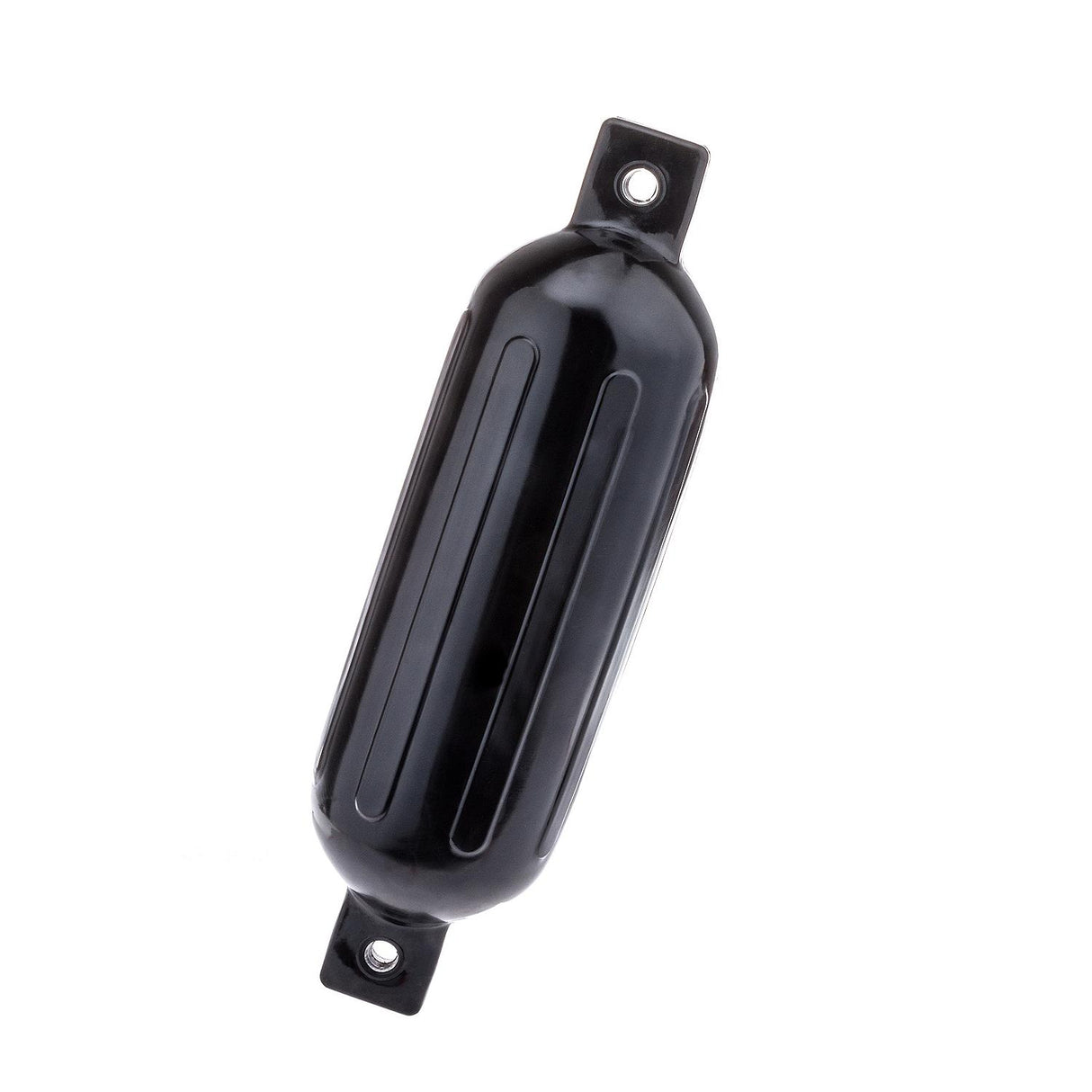 Seachoice Twin Eye Ribbed Boat Fender, Black, 5-1/2 In. X 20 In.