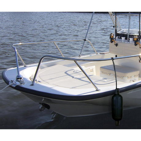 Seachoice Twin Eye Ribbed Boat Fender, Black, 6-1/2 In. X 23 In.