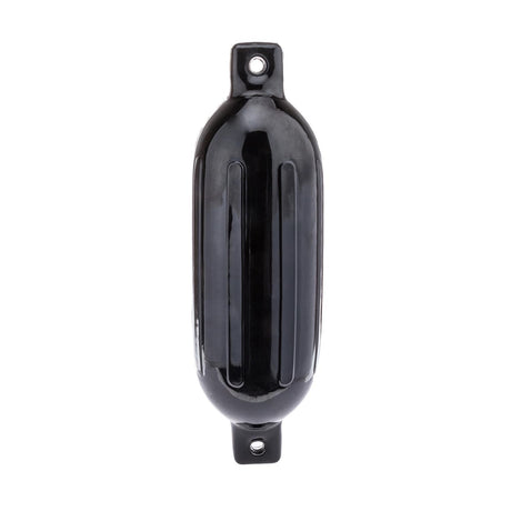 Seachoice Twin Eye Ribbed Boat Fender, Black, 6-1/2 In. X 23 In.
