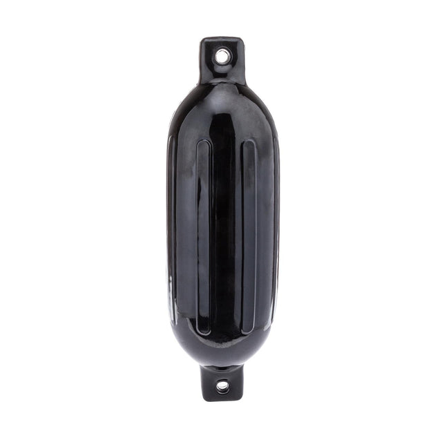 Seachoice Twin Eye Ribbed Boat Fender, Black, 6-1/2 In. X 23 In.