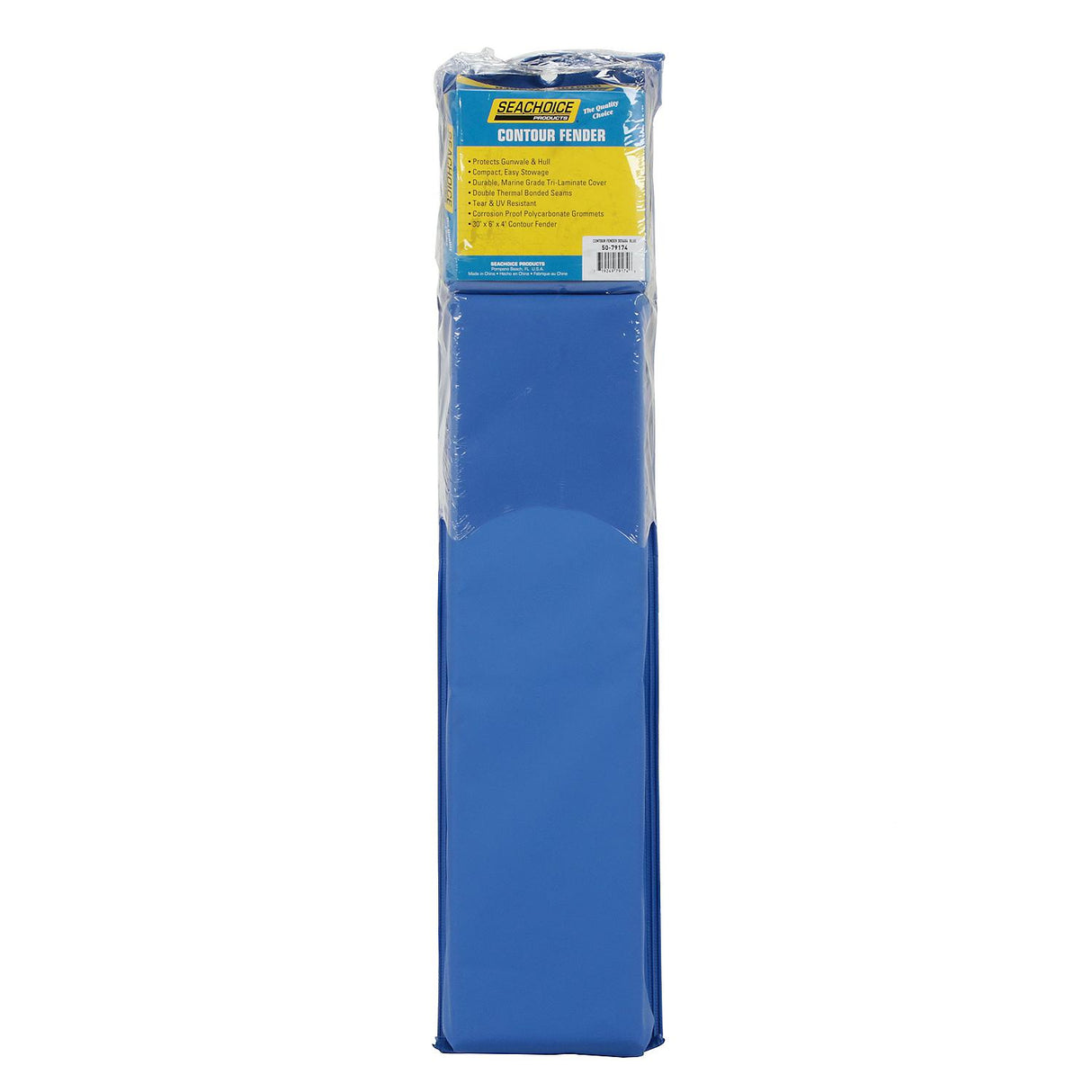 Seachoice 79174 Contour Fender Dock Bumper, 30 in. X 6 in., Blue