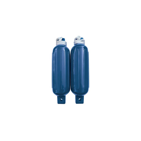 Seachoice 79253 Twin Eye Ribbed Fender Kit (Includes 2 5.5" x 20" Blue Fenders and 2 Matching 3/8 x 5' Fender Lines)