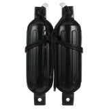Seachoice Twin Eye Ribbed Fender Kit, Includes a Pair of MFP Fender Lines, Black, 5-1/2 in. X 20 in.