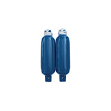 Seachoice 79253 Twin Eye Ribbed Fender Kit (Includes 2 5.5" x 20" Blue Fenders and 2 Matching 3/8 x 5' Fender Lines)