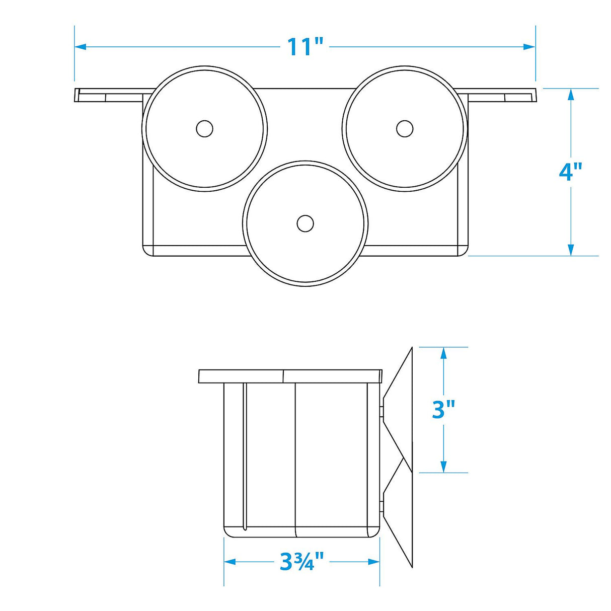 Seachoice Cockpit Organizer w/ 3 Suction Cups to Mount on Any Flat Service on Boat