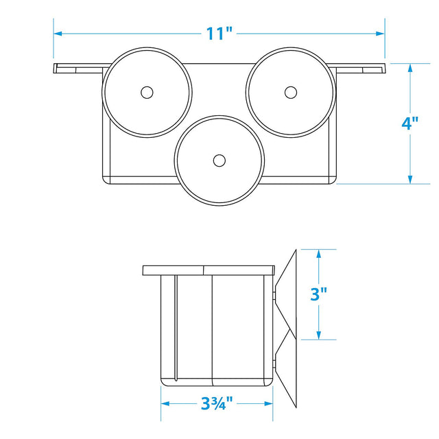 Seachoice Cockpit Organizer w/ 3 Suction Cups to Mount on Any Flat Service on Boat