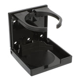 Seachoice Folding Drink Holder, Adjustable, Boat, Black