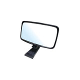 Seachoice Universal Boat Mirror, 8 in. X 4 in. Convex Safety Glass, Black ABS Plastic Housing