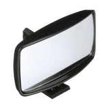 Seachoice Universal Boat Mirror, 8 in. X 4 in. Convex Safety Glass, Black ABS Plastic Housing