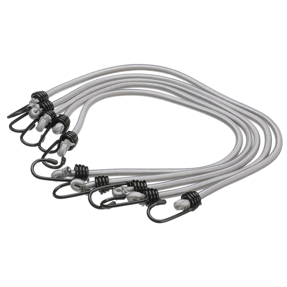 Seachoice Elastic Shock Bungee Cords, 3/4 in. Hooks, 30 in. Long, Pack of 5