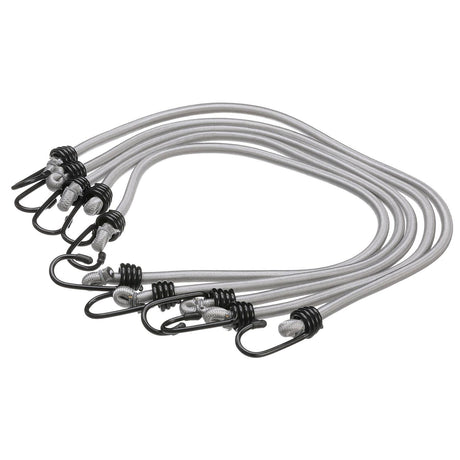 Seachoice Elastic Shock Bungee Cords, 3/4 in. Hooks, 30 in. Long, Pack of 5