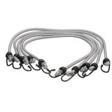 Seachoice Elastic Shock Bungee Cords, 3/4 in. Hooks, 30 in. Long, Pack of 5