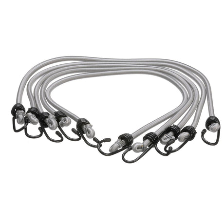 Seachoice Elastic Shock Bungee Cords, 3/4 in. Hooks, 30 in. Long, Pack of 5