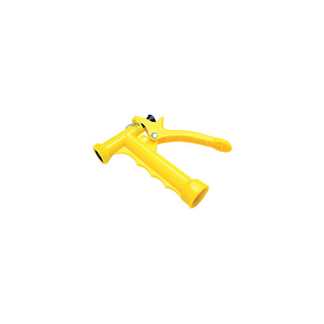Seachoice 79601 Plastic Hose Nozzle w/ Locking Spray Lever and Stainless Steel Return Spring, Yellow, 5-1/2 In.