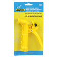 Seachoice 79601 Plastic Hose Nozzle w/ Locking Spray Lever and Stainless Steel Return Spring, Yellow, 5-1/2 In.