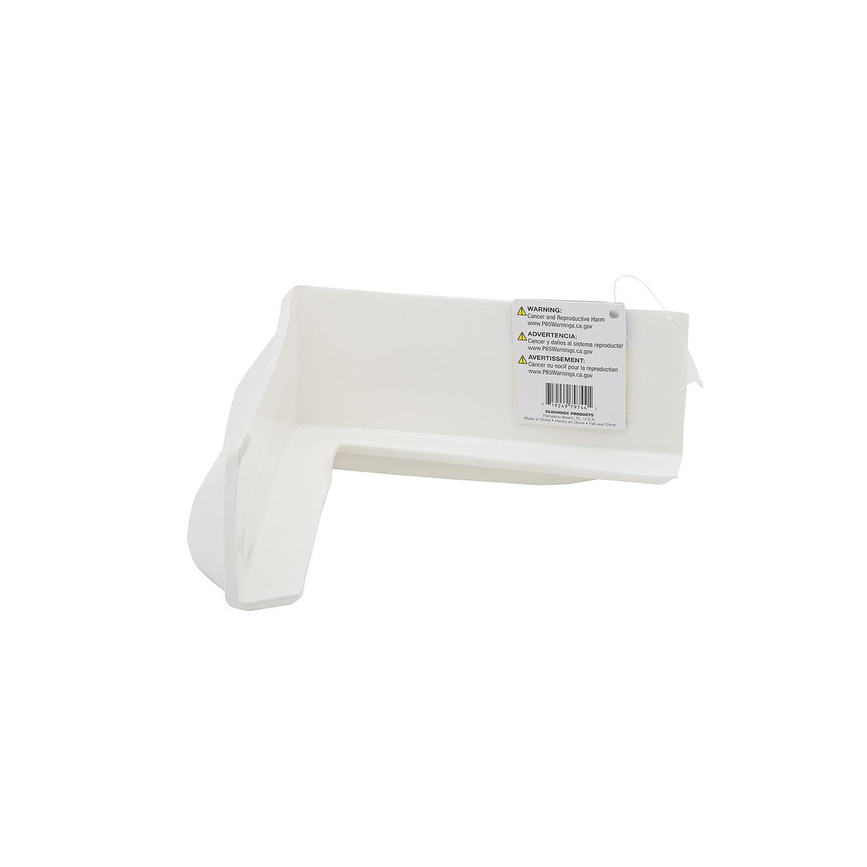 Seachoice 12 In. PVC Dock Bumper Corner, White