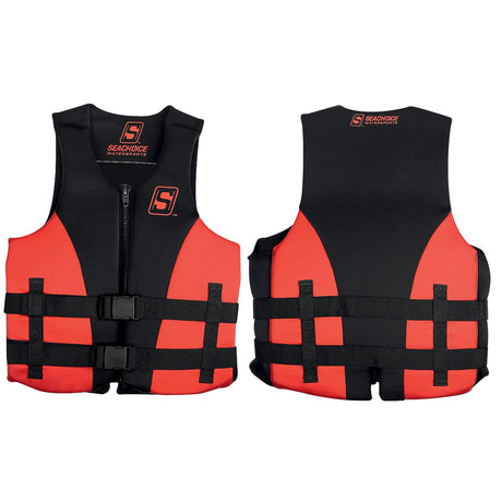 Seachoice 85109 Evoprene Multi-Sport Life Jacket - 3XL - Red/Black, Fits Chest 50-56 in, USCG Level 70
