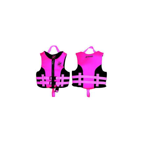 Seachoice 85111 Evoprene Multi-Sport Life Jacket - Child - Pink/Black, USCG Level 70