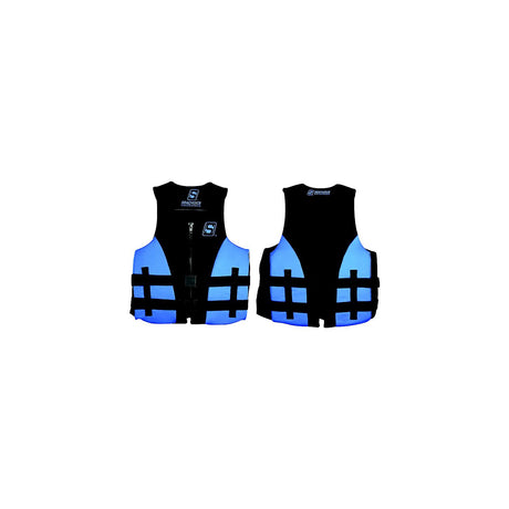 Seachoice 85133 Evoprene Multi-Sport Life Jacket - Youth - Blue/Black, USCG Level 70