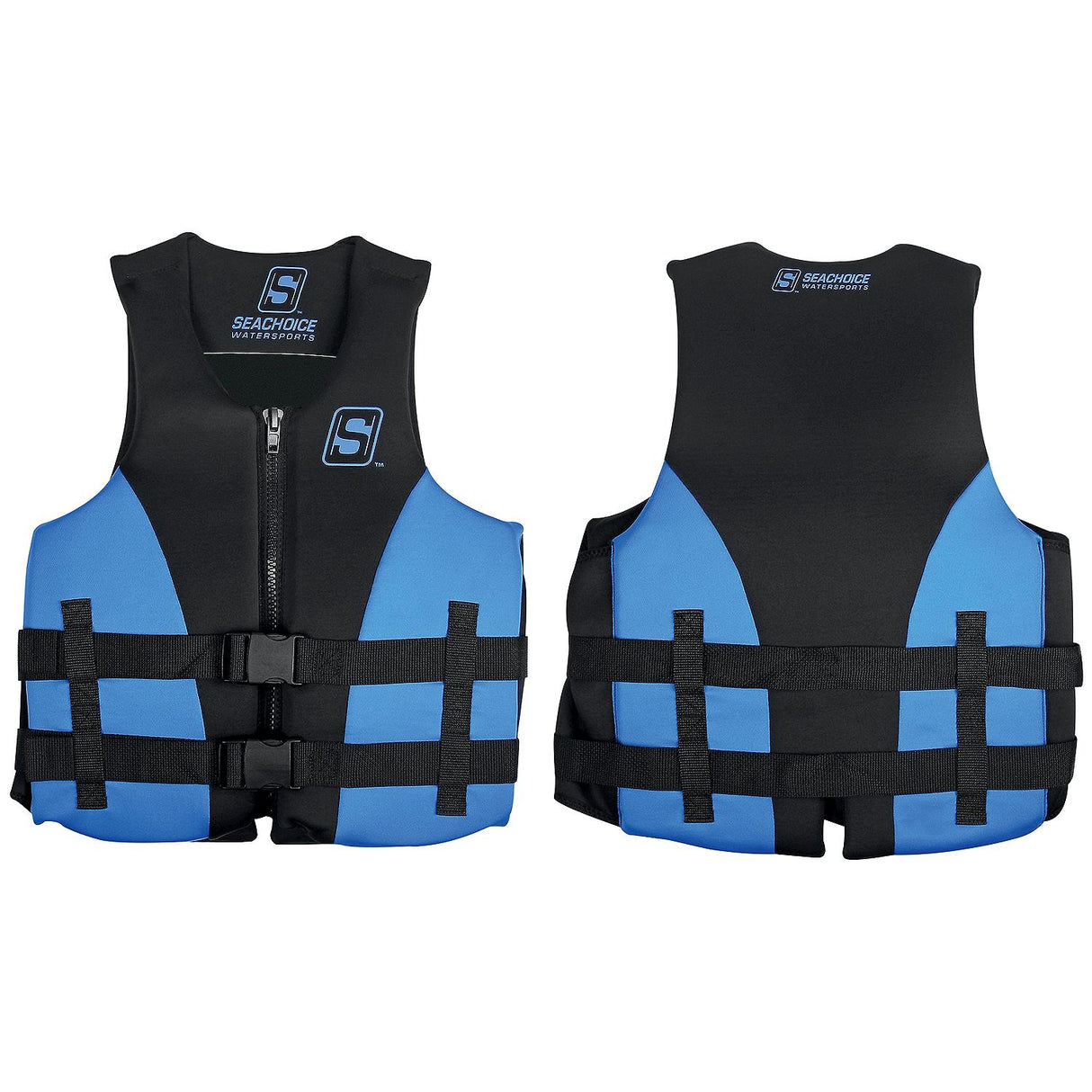 Seachoice 85139 Evoprene Multi-Sport Life Jacket - 3XL - Blue/Black, Fits Chest 50-56 in, USCG Level 70