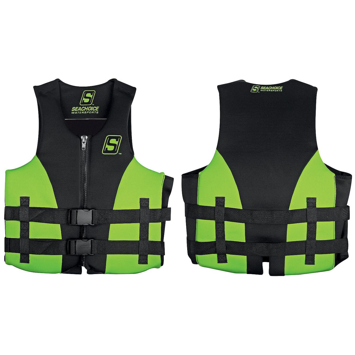 Seachoice 85149 Evoprene Multi-Sport Life Jacket - 3XL - Green/Black, Fits Chest 50-56 in, USCG Level 70
