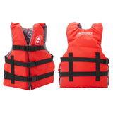 Seachoice General Purpose Life Vest, Adult L, Red, Fits Chest 30-52 in, USCG/TC Approved