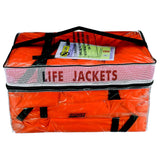 Seachoice Life Vest, Type II Personal Flotation Device, Orange, Adult, 4-Pack w/ Bag