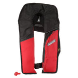 Seachoice Inflatable Personal Flotation Device (PFD), Low-Profile Life Vest, USCG Approved Type V, Adult Size, Red/Black
