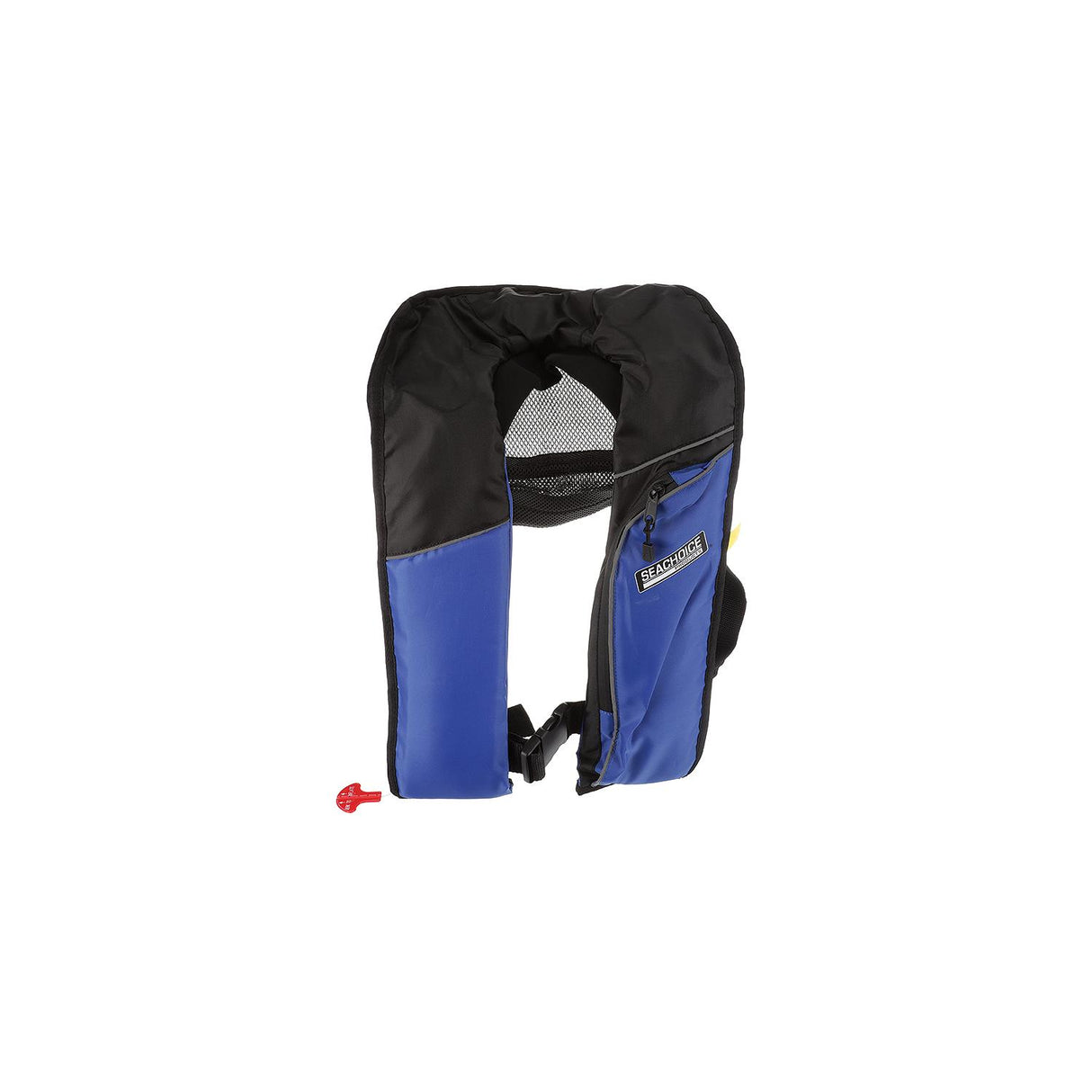 Seachoice Inflatable Personal Flotation Device (PFD), Low-Profile Life Vest, USCG Approved Type V, Adult Size, Blue/Black