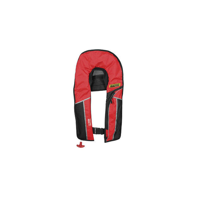Seachoice 85861 Type V Premium Rip-Stop Inflatable PFD – Adult Universal, Red