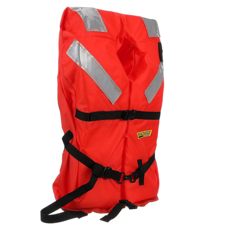 Seachoice Type I Commercial Offshore Jacket, Fluorescent Orange, Reflective Panels, Adult, Over 90 Lbs.