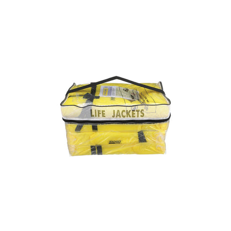 Seachoice Life Vest, Type II Personal Flotation Device, Yellow, Adult, 4-Pack w/ Bag