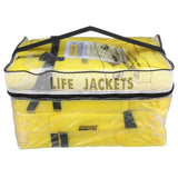 Seachoice Life Vest, Type II Personal Flotation Device, Yellow, Adult, 4-Pack w/ Bag