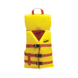 Seachoice 86120 Type II Deluxe Adjustable Boat Vest w/ Grab Handle, Bright Yellow and Red, Youth, 50-90 Lbs.