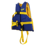 Seachoice Level 70 Life Jacket, Adjustable Boat Vest, Blue/Yellow, Child, 30-50 Lbs.