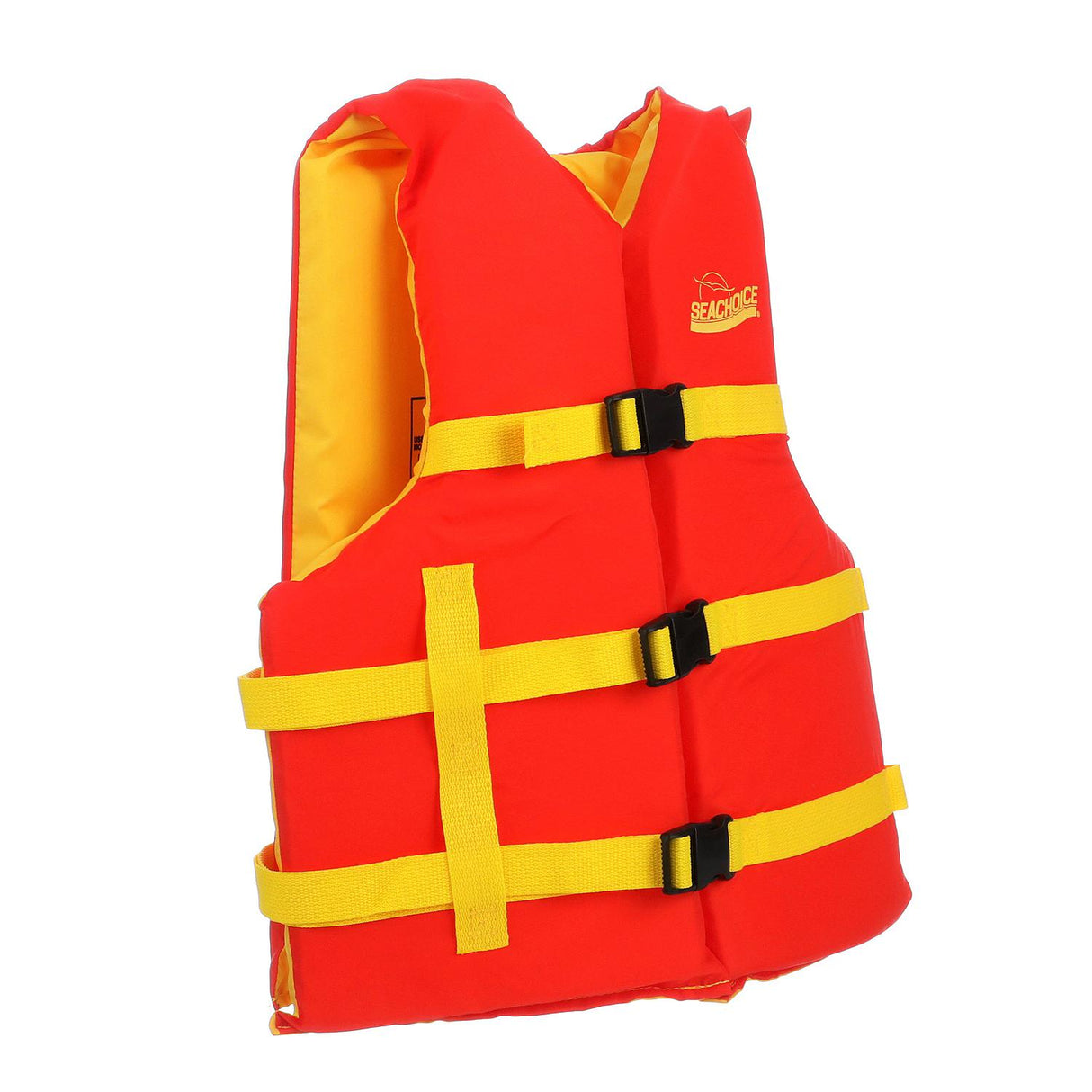 Seachoice Universal Life Vest, Orange/Yellow, 30-48 In.