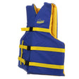 Seachoice Level 70 Life Jacket, Adjustable Boat Vest, Blue/Yellow, XL Adult, Over 90 Lbs.