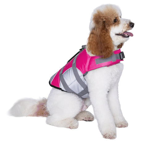 Seachoice 86264 Dog Life Jacket, Color: Pink, Size: L