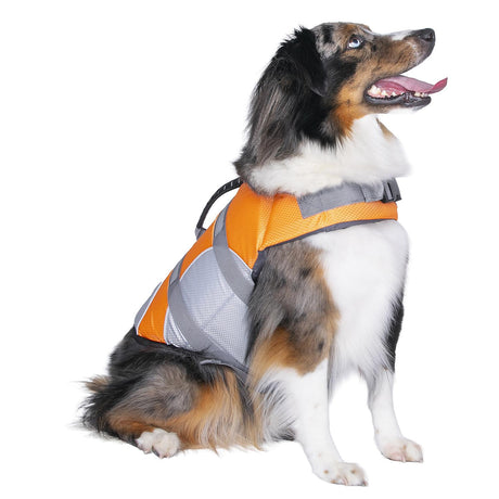 Seachoice 86274 Dog Life Jacket, Color: Orange, Size: L
