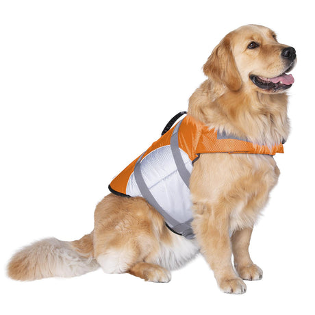 Seachoice 86275 Dog Life Jacket, Color: Orange, Size: XL