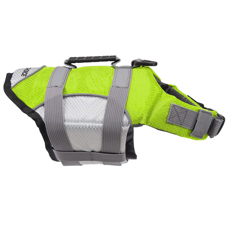 Seachoice 86281 Dog Life Jacket, Color: Green, Size: XS