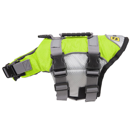 Seachoice 86281 Dog Life Jacket, Color: Green, Size: XS