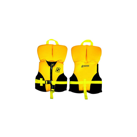 Seachoice Neoprene Multi-Sport Vest, Yellow/Black, Infant Size Up to 30 Lbs., Coast Guard Type II