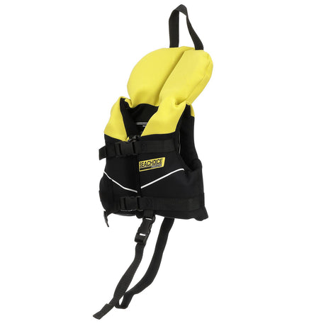 Seachoice Neoprene Multi-Sport Vest, Yellow/Black, Infant Size Up to 30 Lbs., Coast Guard Type II