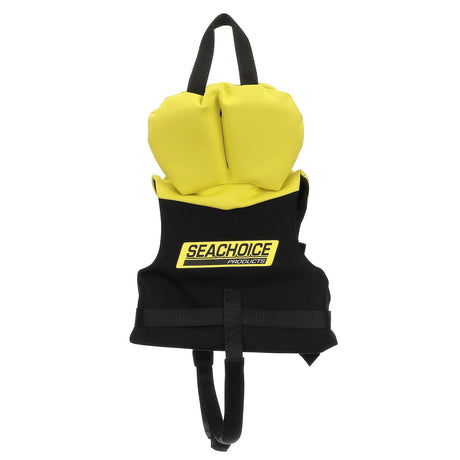 Seachoice Neoprene Multi-Sport Vest, Yellow/Black, Infant Size Up to 30 Lbs., Coast Guard Type II