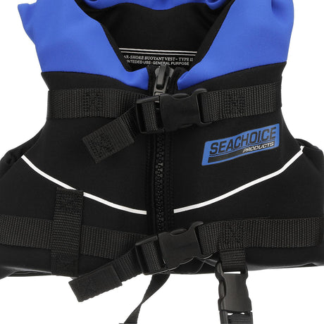Seachoice Neoprene Multi-Sport Vest, Blue/Black, Infant Size Up to 30 Lbs., Coast Guard Type II