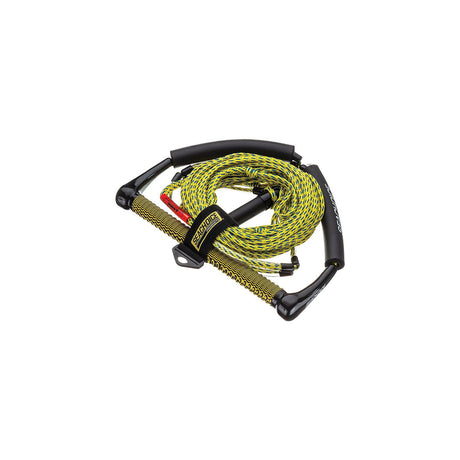 Seachoice 4-Section Wakeboard Rope, 70 Ft. Long, 15 In. Handle w/ Textured EVA Grip, 6 In. Trick Handle